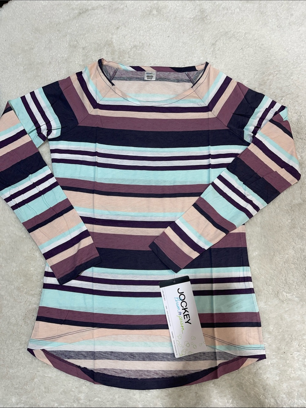 Jockey Striped Long Sleeve Top 🇨🇦